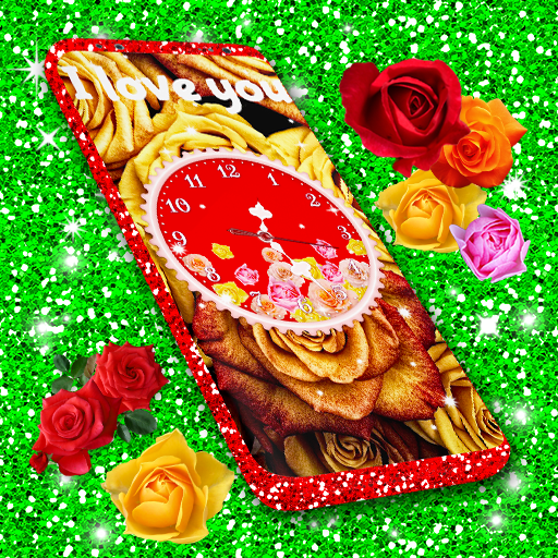 Rose Clock 4K Live Wallpaper logo