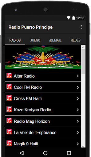 Aperçu de l'application