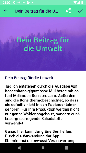 Der Grüne Bon Screen 3