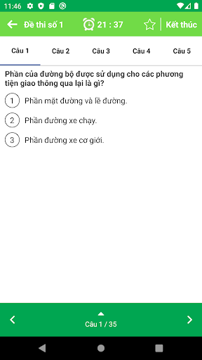 Lý thuyết lái xe 600 câu Screen 3