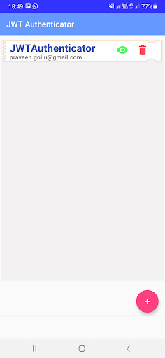 JWT Authenticator Screen 3
