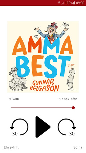 Android application Forlagið - hljóðbók screenshort