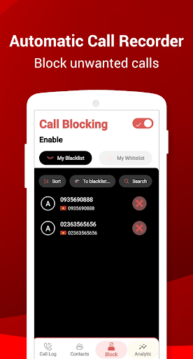 Screenshot of Automatic Call Recorder