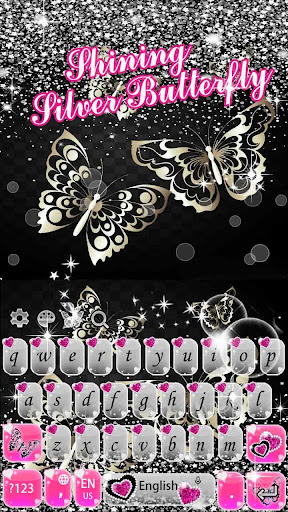 Shining Butterfly Keyboard Theme