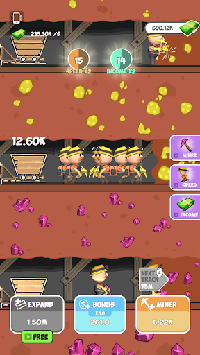Miner Clickers Gold and Gem