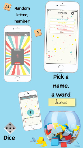 Android application Random generator name decision screenshort