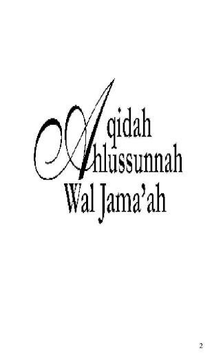 Aqidah Ahlussunnah Wal Jamaah