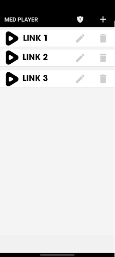 Android application MED PLAYER screenshort