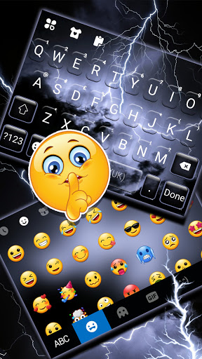 Sky Lightning Keyboard Backgro