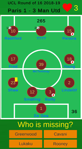 Android application Football Quiz - Memories screenshort