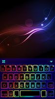 screenshot of Led Neon Color Keyboard Theme