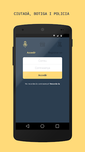 Android application evALERTA screenshort