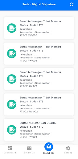 SILPUSITRON Layanan Kelurahan