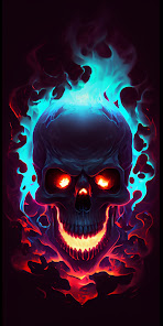 Captura 7 Flame Skull Wallpapers 2023 HD android