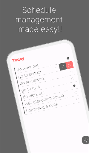 Android application ToDo List : List&Task screenshort