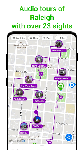 Android application Raleigh Tour Guide:SmartGuide screenshort