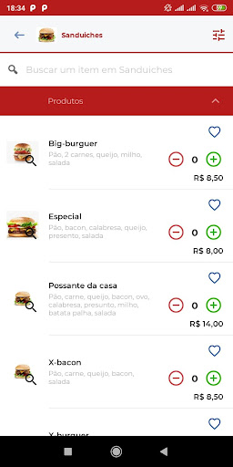 Cris Lanches Delivery Screen 3
