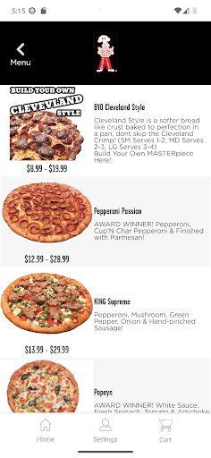 Screenshot of Master Pizza