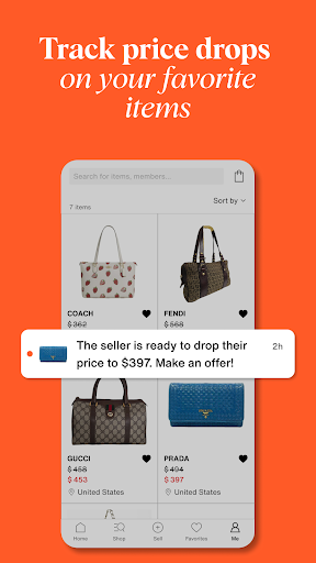 Screenshot of Vestiaire Collective