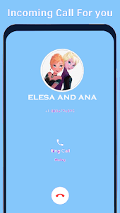 Elsa & Anna Fake call video