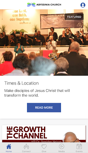 Android application Abyssinia Church screenshort