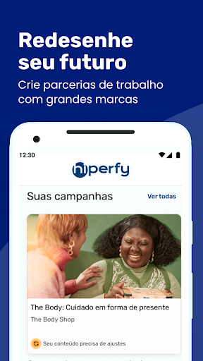 Android application hiperfy screenshort