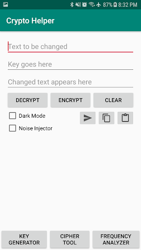 Android application Crypto Helper screenshort