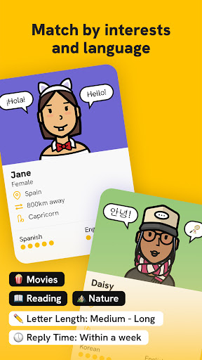 Screenshot of Slowly: Make Global Friends