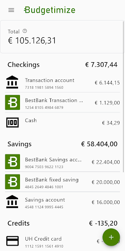 Budgetimize Screen 2
