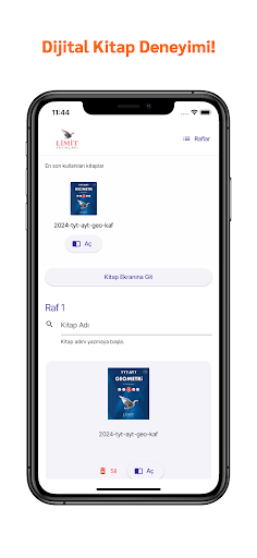 Android application Limit Kurumsal Mobil Kütüphane screenshort