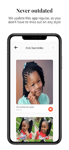 Kids hairstyles screenshot