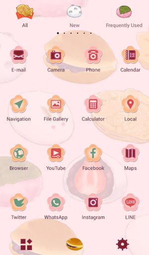 Cute Japanese Sweets Theme Screen 3