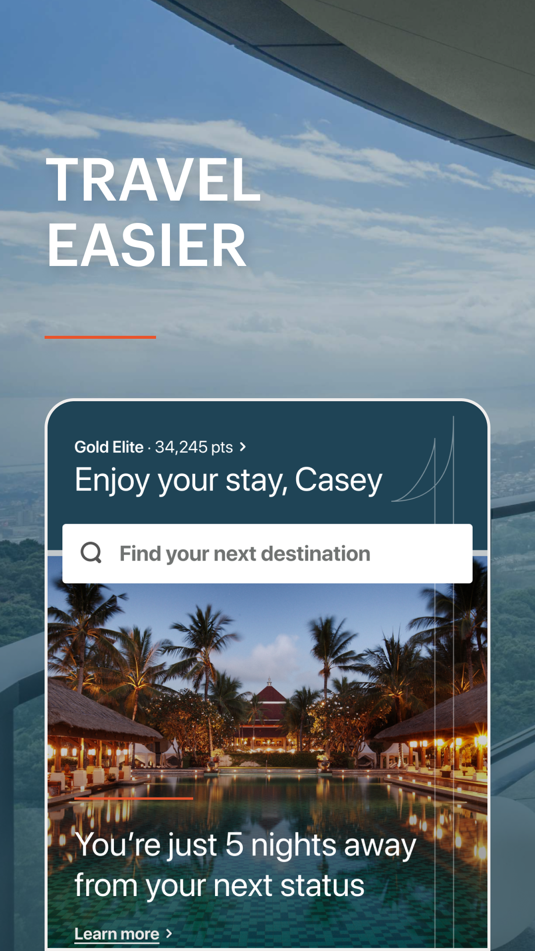 Android application IHG Hotels & Rewards screenshort