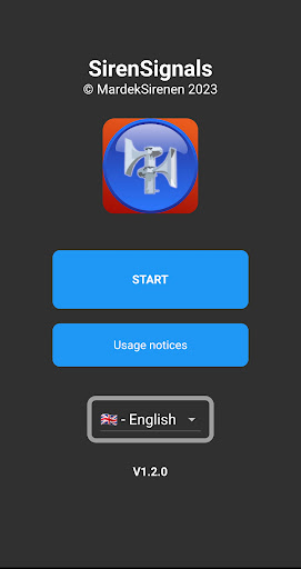 Android application SirenSignals screenshort