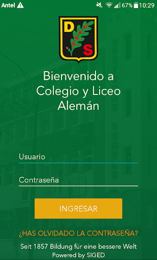 Android application Colegio Alemán-Montevideo-DSM screenshort