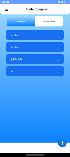 Android application Route Compass - Bearing Angle screenshort
