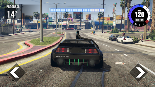 Delorean Simulator Future Race