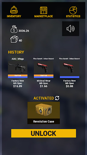 Android application Weapon Case Simulator screenshort