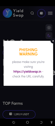 YieldSwap Screen 2