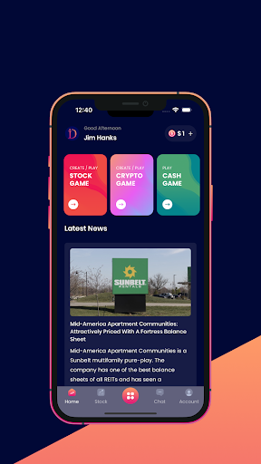 Android application Investment Dojo screenshort