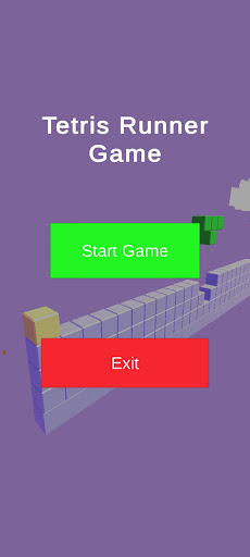 Android application Tetris Runner screenshort