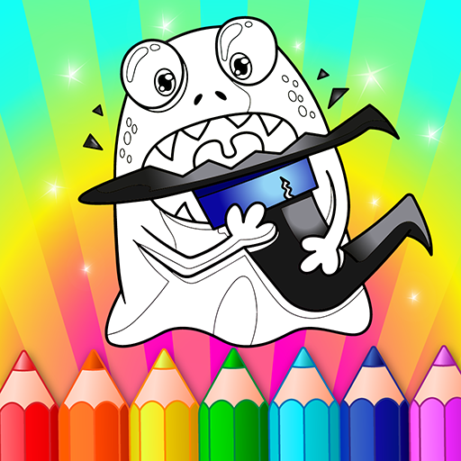 Hallowen Monster Coloring Book logo