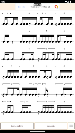 Hatsumi-Rhythm score generator Screen 3