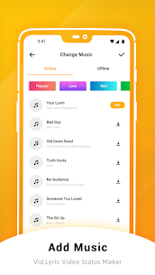 Vid.Lyric – Snack Lyrical Video Status Maker Apk app for Android 4