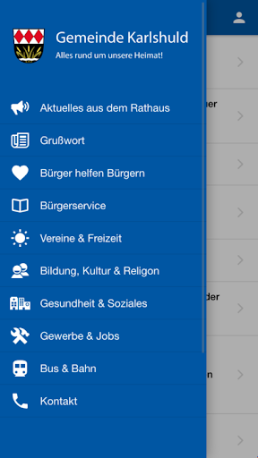 Android application Gemeinde Karlshuld screenshort