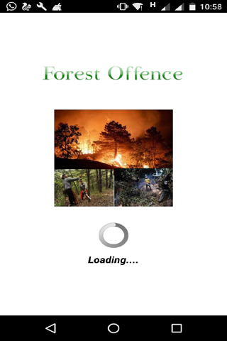 Android application eForestOffence screenshort