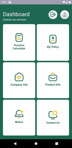 Android application Alpha Islami Life Insurance Lt screenshort