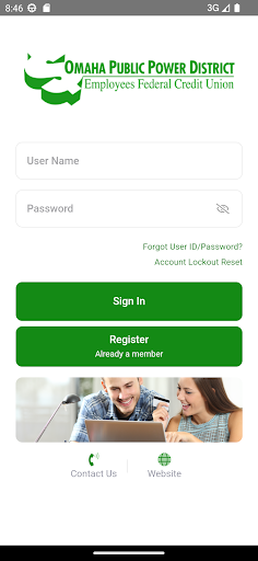 OPPDEFCU Mobile Banking Screen 2