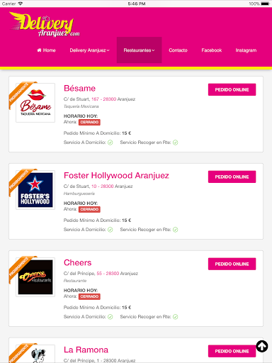 Delivery Aranjuez Screen 3