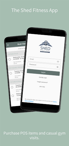 Android application The Shed Fitness screenshort